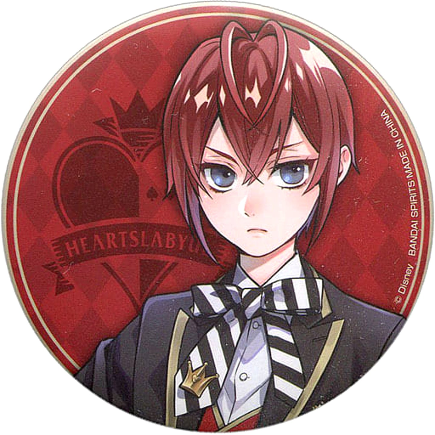 Disney: Twisted-Wonderland Riddle Rosehearts Ichiban Kuji Can Badge Assortment 1 Prize J Buttons [USED]