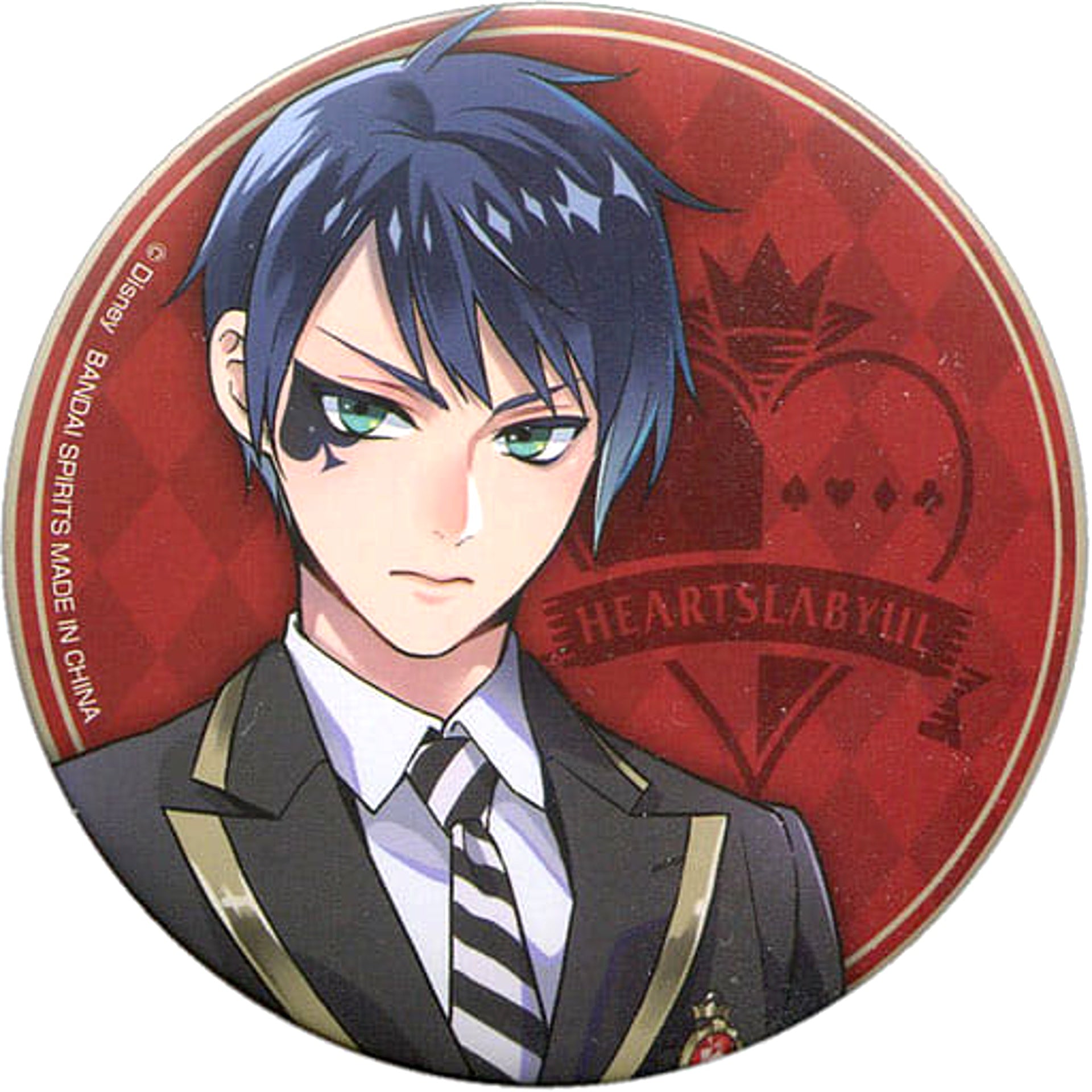 Disney: Twisted-Wonderland Deuce Spade Ichiban Kuji Can Badge Assortment 1 Prize J Buttons [USED]