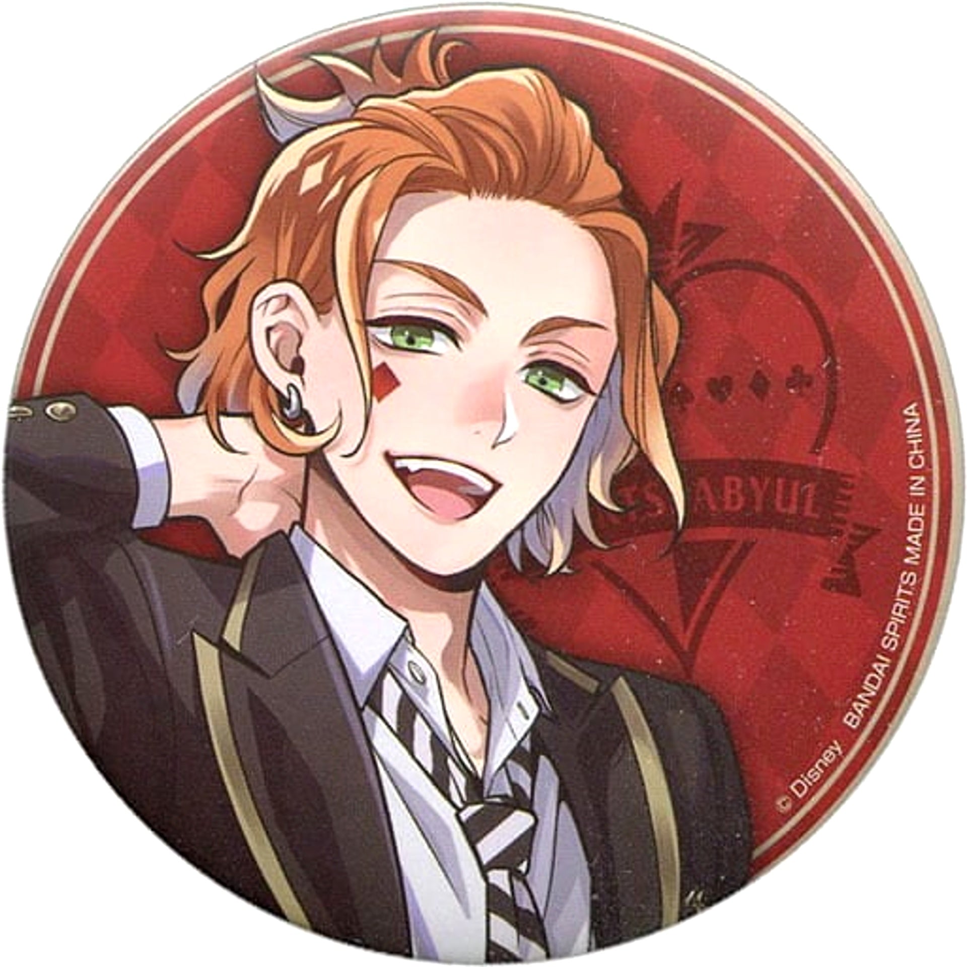 Disney: Twisted-Wonderland Cater Diamond Ichiban Kuji Can Badge Assortment 1 Prize J Buttons [USED]