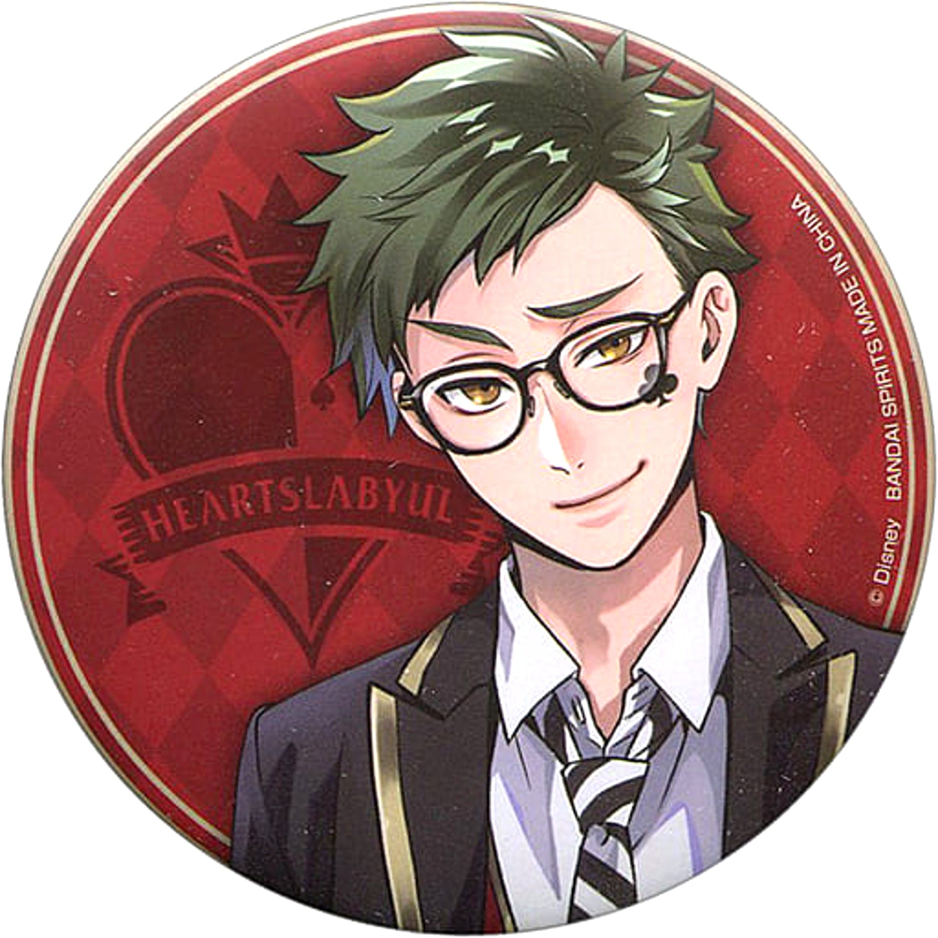 Disney: Twisted-Wonderland Trey Clover Ichiban Kuji Can Badge Assortment 1 Prize J Buttons [USED]