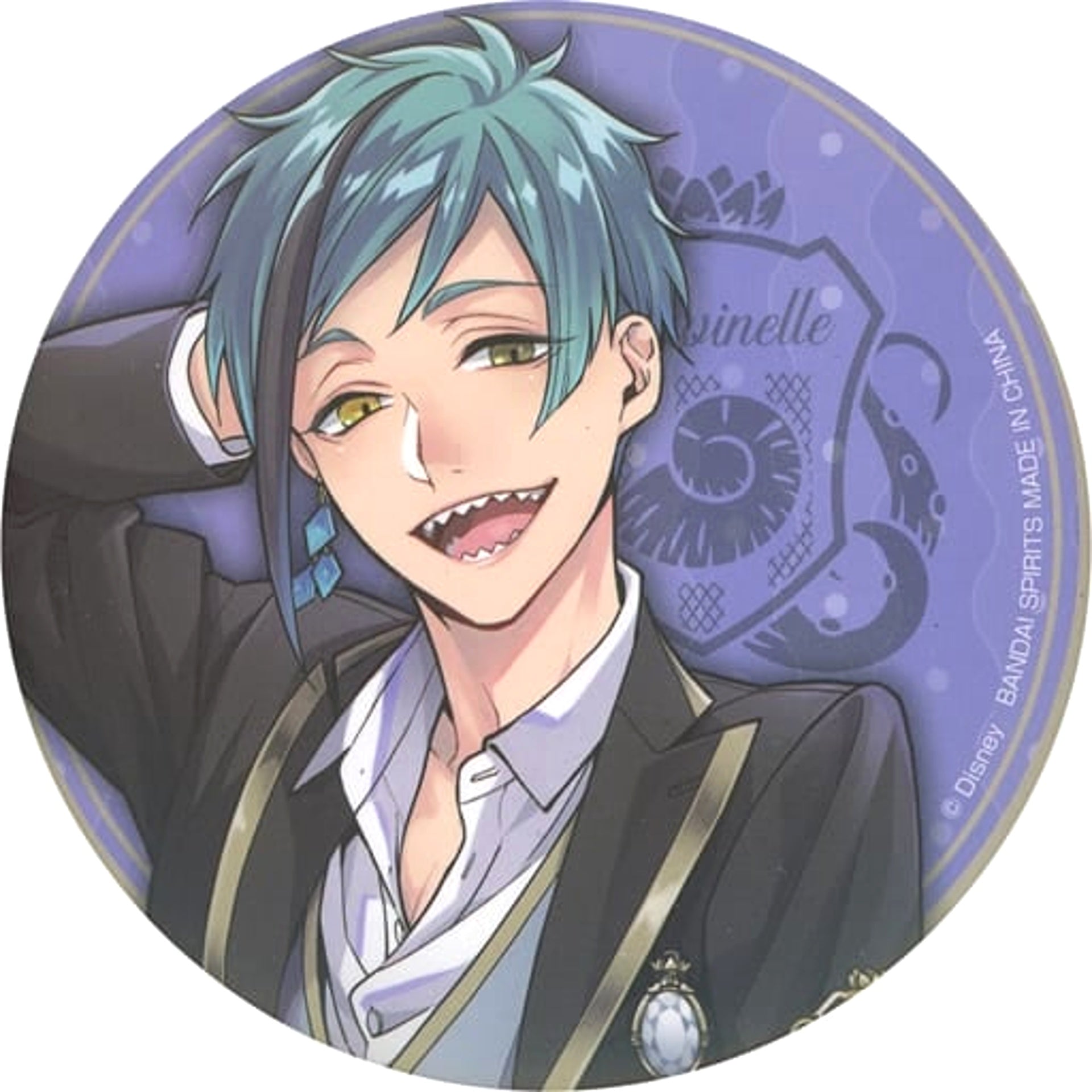 Disney: Twisted-Wonderland Floyd Leech Ichiban Kuji Can Badge Assortment 1 Prize J Buttons [USED]