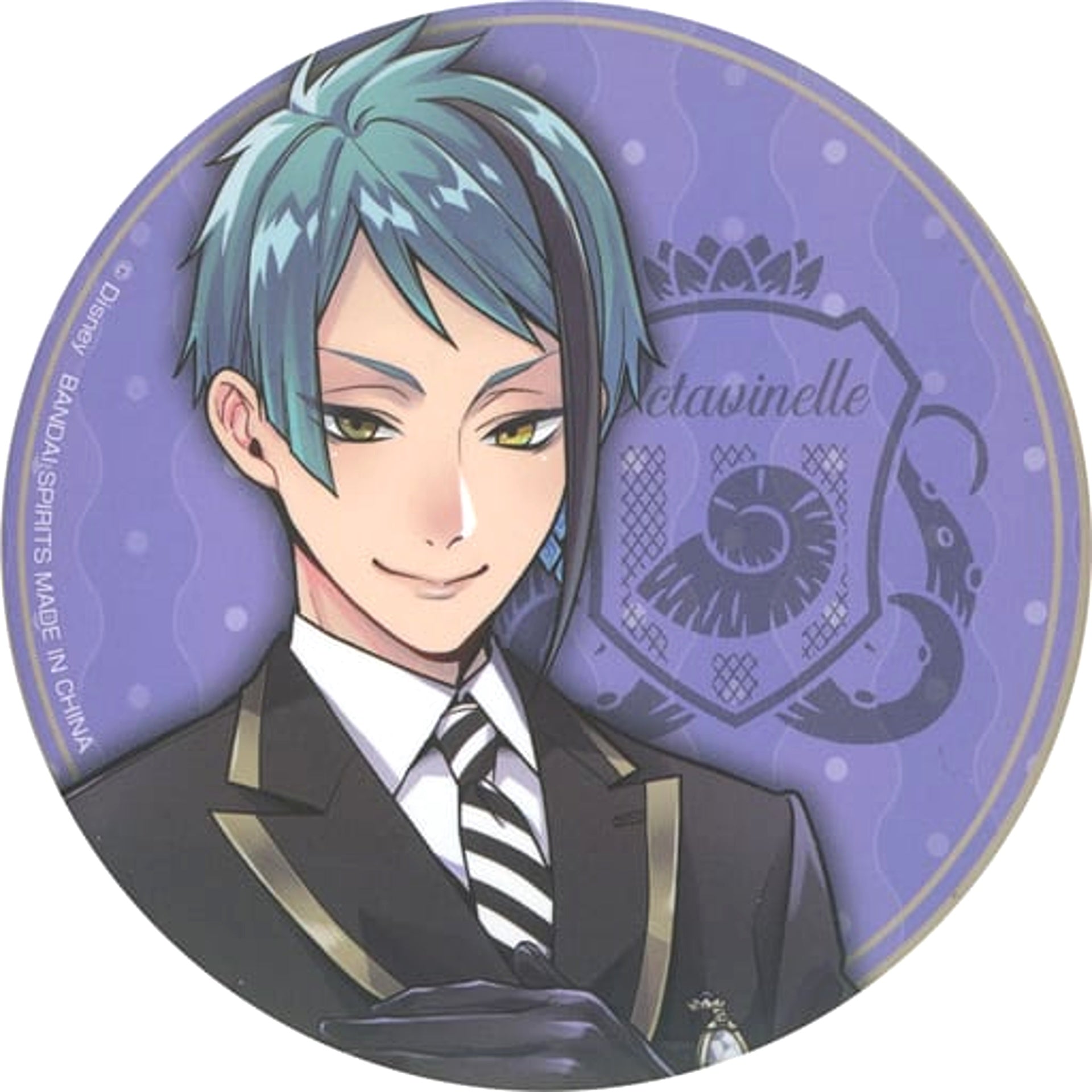 Disney: Twisted-Wonderland Jade Leech Ichiban Kuji Can Badge Assortment 1 Prize J Buttons [USED]
