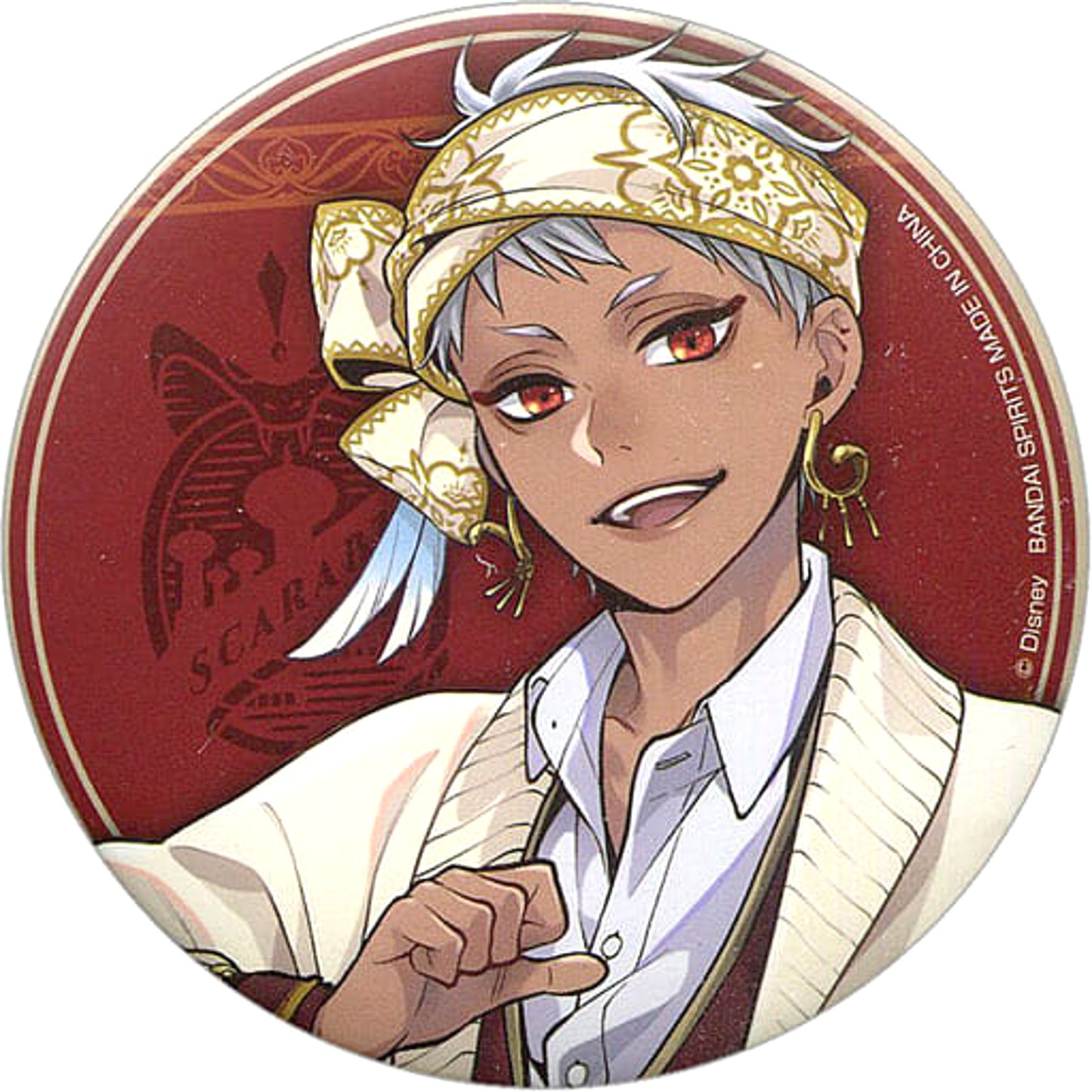 Disney: Twisted-Wonderland Kalim Al Asim Ichiban Kuji Can Badge Assortment 2 Prize K Buttons [USED]