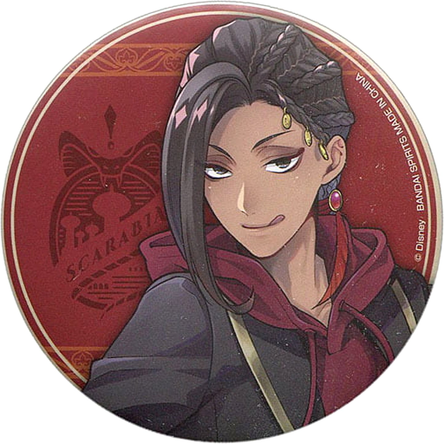 Disney: Twisted-Wonderland Jamil Viper Ichiban Kuji Can Badge Assortment 2 Prize K Buttons [USED]