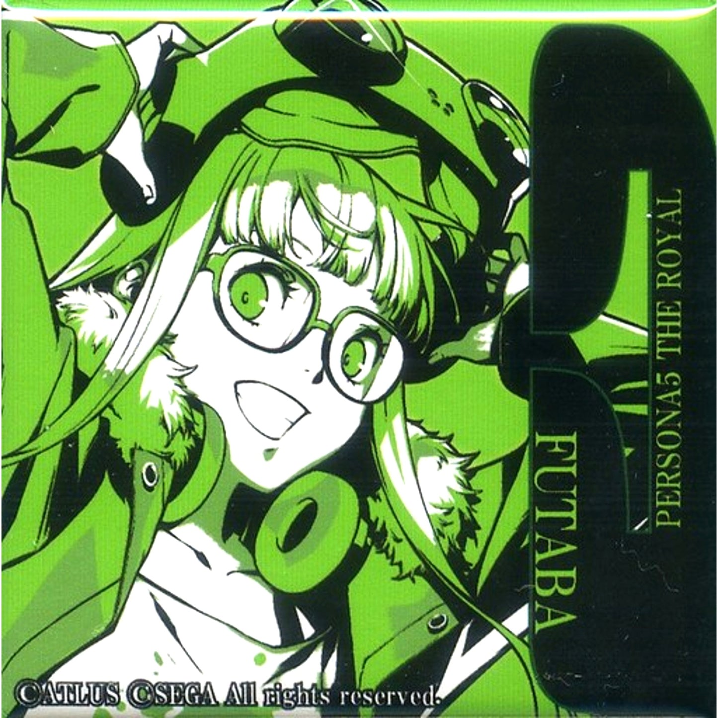 Futaba Sakura Persona 5 The Royal Trading Square Button Limited Shop in Marui [USED]