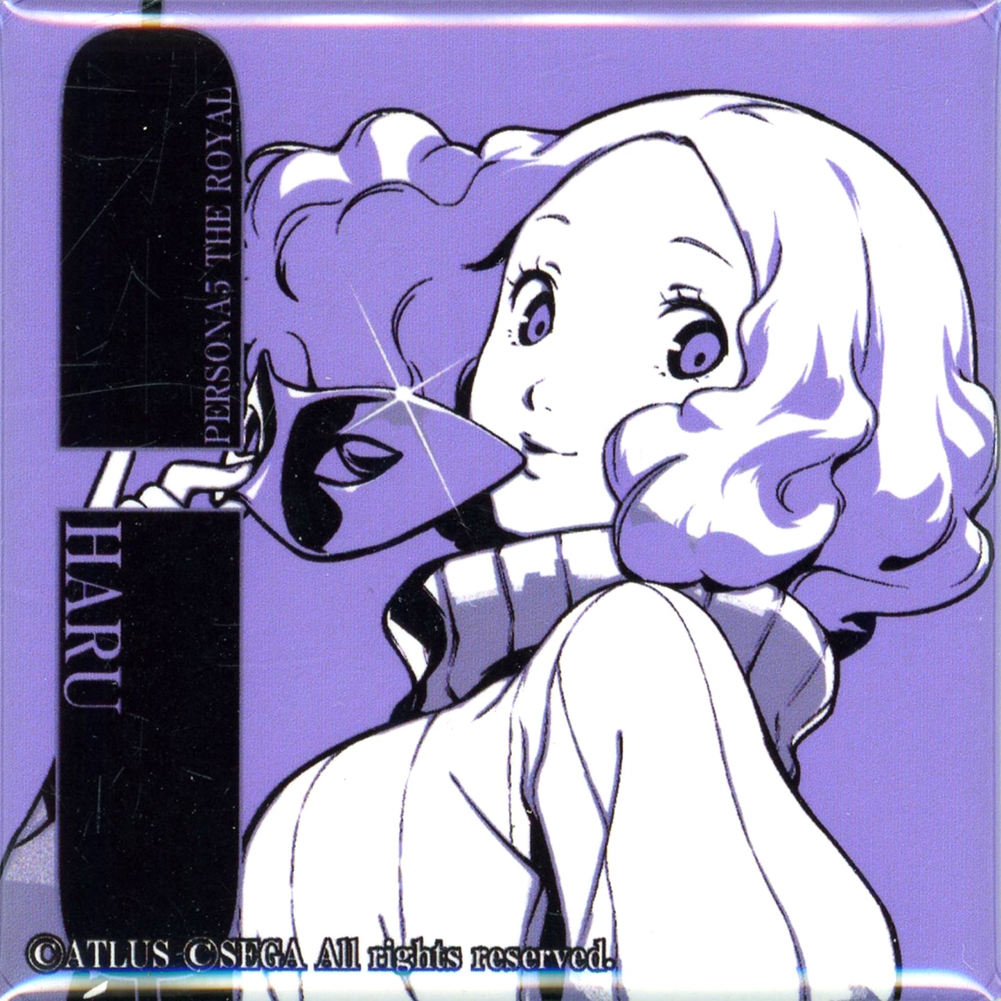 Haru Okumura Persona 5 Royal Trading Square Button Limited Shop in Marui [USED]