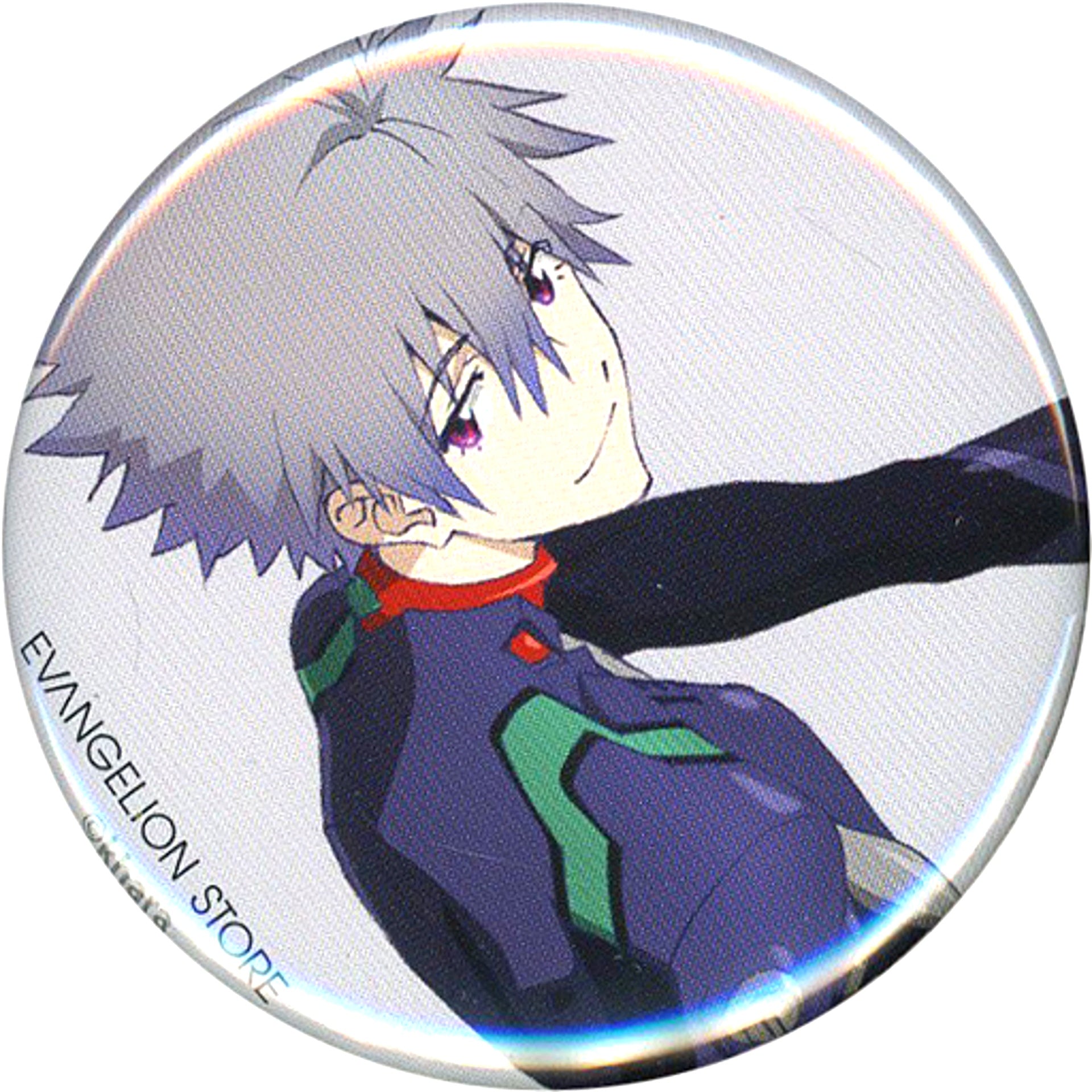 Kaworu Nagisa Upper Body Neon Genesis Evangelion 8th Anniversary Button Collection EVANGELION STORE TOKYO-01 Goods [USED]