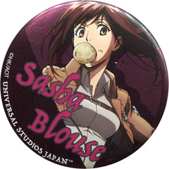 Attack on Titan: The Real Sasha Blouse Collectible Can Badge Universal Studios Japan Limited Buttons [USED]