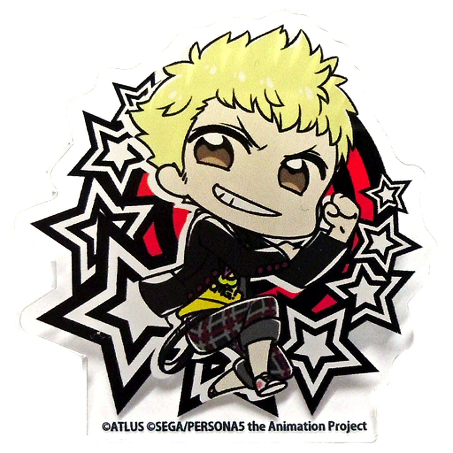 Ryuji Sakamoto webpon Persona 5 the Animation Prize E-2 Acrylic Badge [USED]