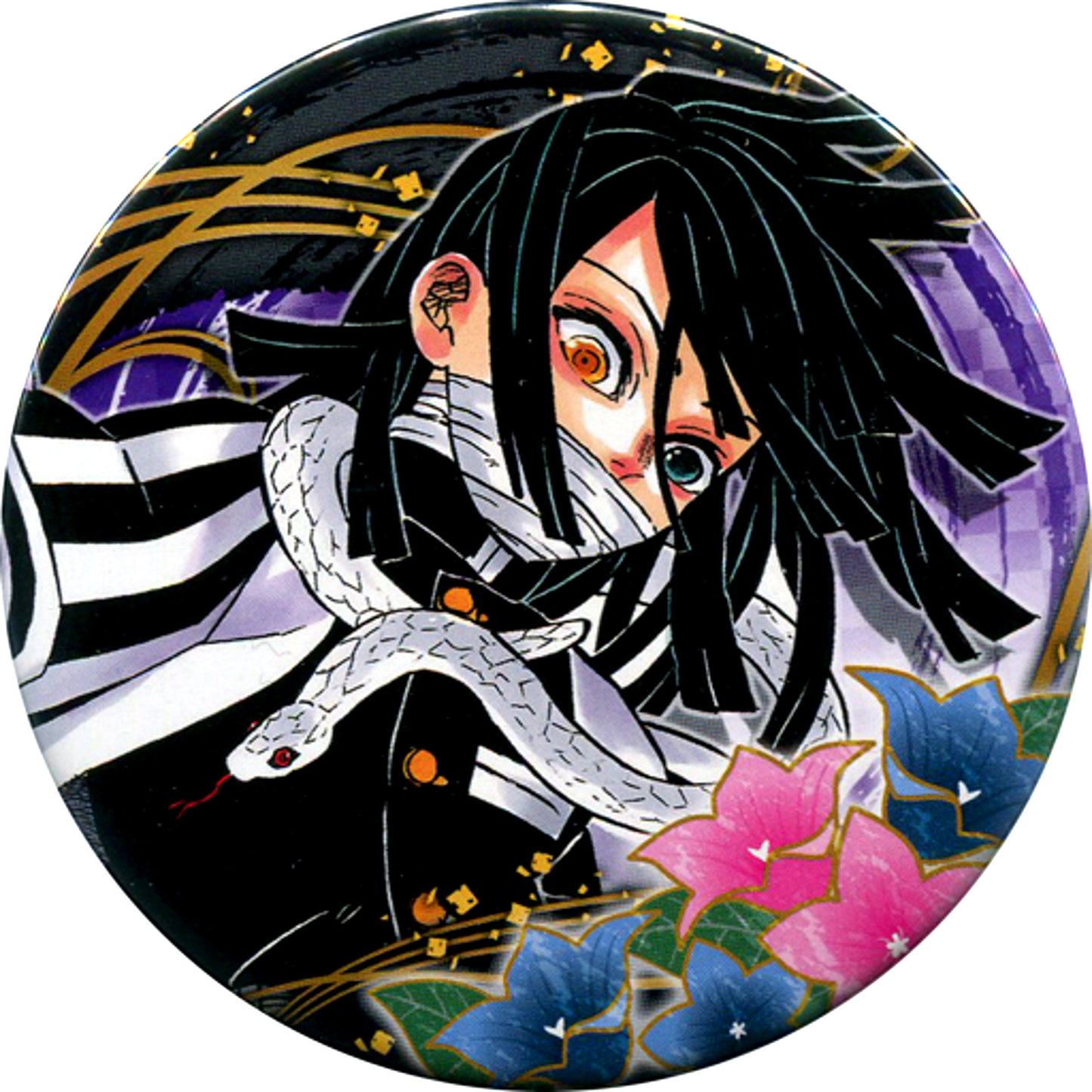 Obanai Iguro Demon Slayer Collection Button Vol. 4 [USED]