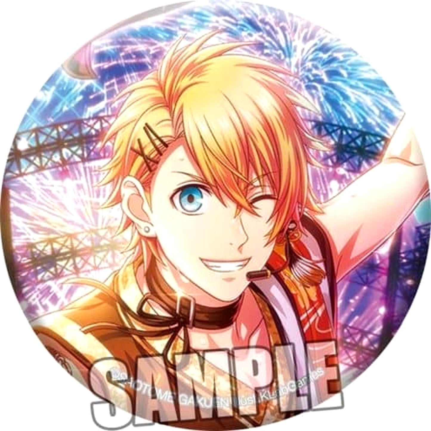 Uta no Prince Sama Shining Live Sho Kurusu Trading Can Badge Rockin' Summer Night Another Shot Ver. Buttons [USED]