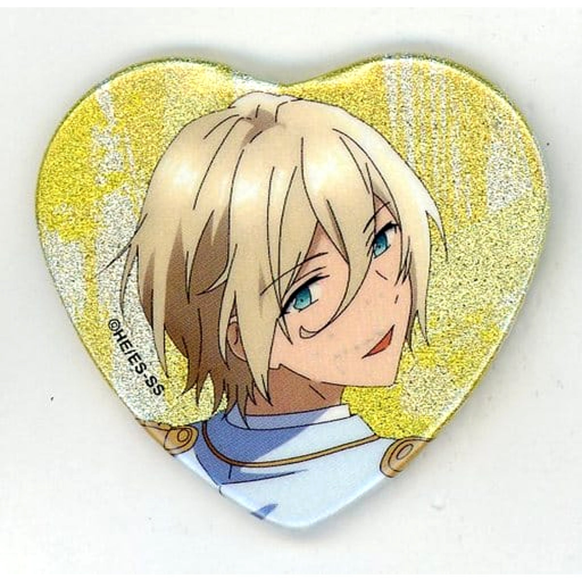 Ensemble Stars! Eichi Tenshouin Ensemble Stars! Heart-Shaped Glitter Can Badge Starry Stage 3rd Limited Buttons [USED]