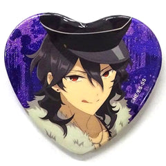 Ensemble Stars! Rei Sakuma Heart-Shaped Glitter Can Badge Starry Stage 3rd Limited Buttons [USED]