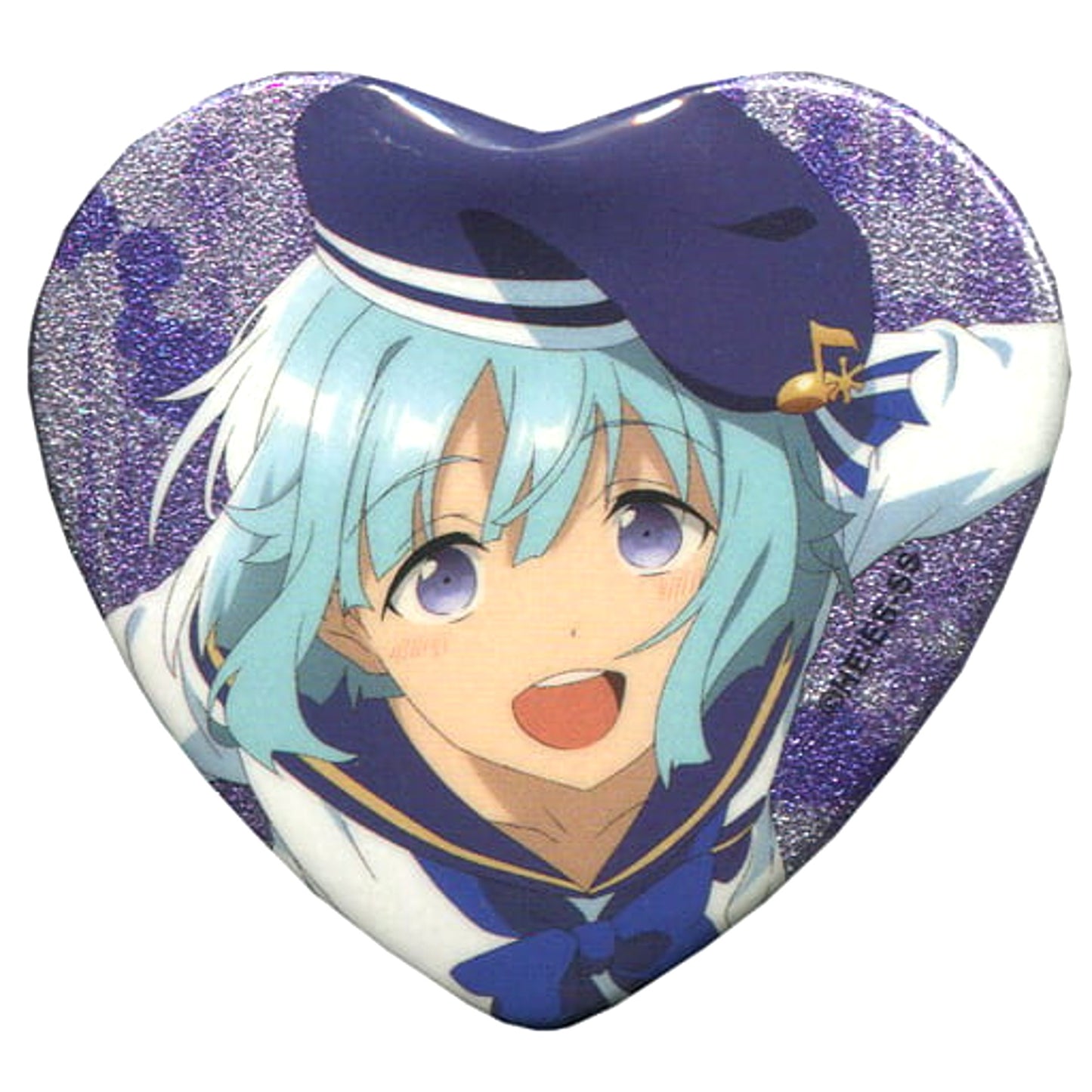 Ensemble Stars! Hajime Shino Heart-Shaped Glitter Can Badge Starry Stage 3rd Limited Buttons [USED]