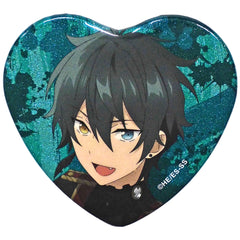 Ensemble Stars! Mika Kagehira Heart-Shaped Glitter Can Badge Starry Stage 3rd Limited Buttons [USED]