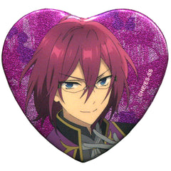Ibara Saegusa Ensemble Stars! Heart Shape Glitter Button Starry Stage 3rd [USED]