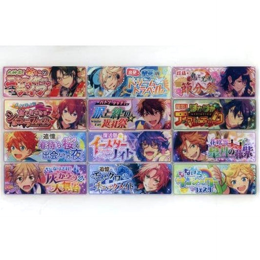 Ensemble Stars! Eichi Tenshouin & Others Memorial Banner Collection 2017 A All 12 Types Set Buttons [USED]