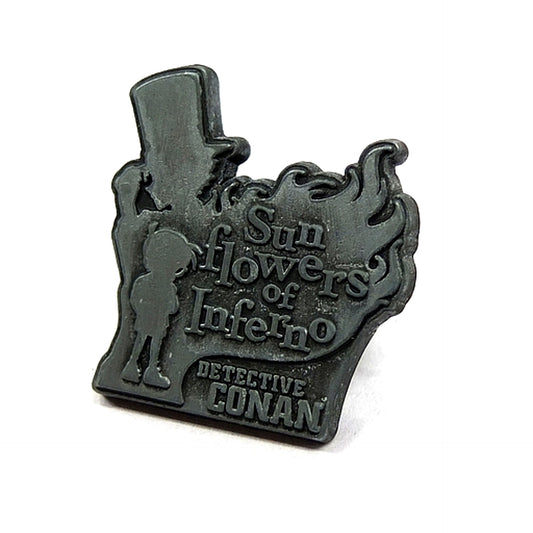 Kaito Kid and Conan Edogawa Pin Button Movie Detective Conan Sunflowers of Inferno Theater Goods [USED]