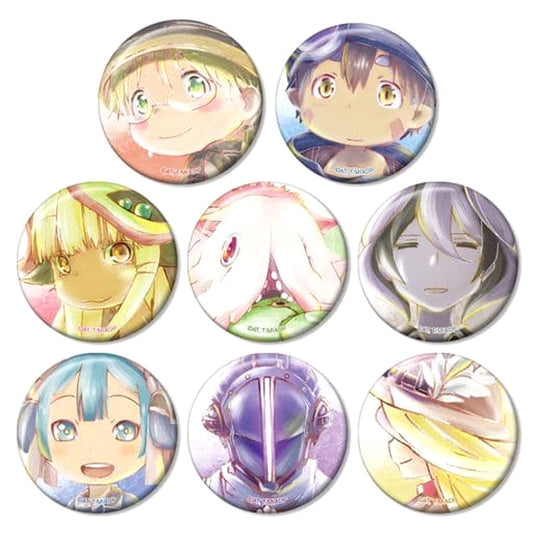 Made in Abyss: Dawn of the Deep Soul Riko & Others Ani-Art Trading Can Badge All 8 Types Set Buttons [USED]