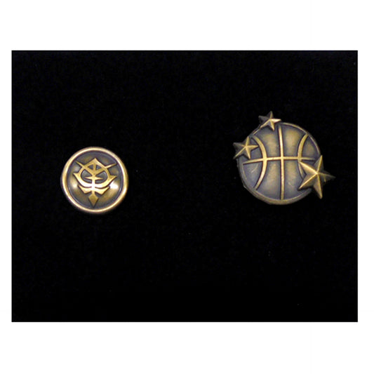 Zeon Party & Munzo Defense Force Pins Set Mobile Suit Gundam THE ORIGIN Blue-Eyed Casval Advance Ticket with Goods Bonus [USED]