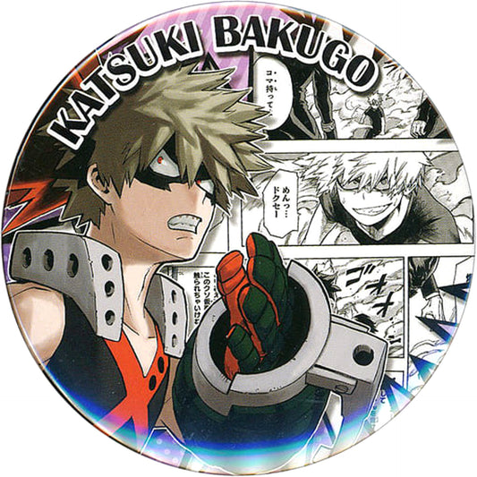 Katsuki Bakugo Facing Right Pink My Hero Academia Heroes Collection Button [USED]