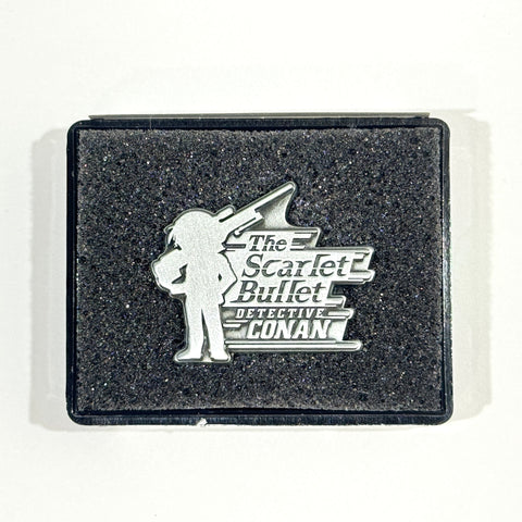 Conan Edogawa Detective Conan Pin Button The Scarlet Bullet Movie [USED] — photo 1
