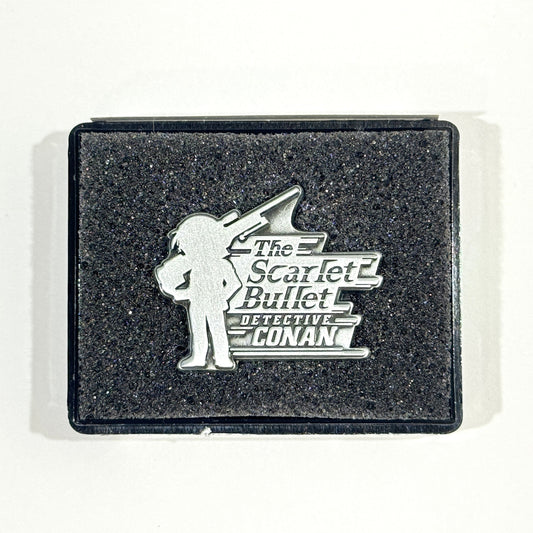 Conan Edogawa Detective Conan Pin Button The Scarlet Bullet Movie [USED]