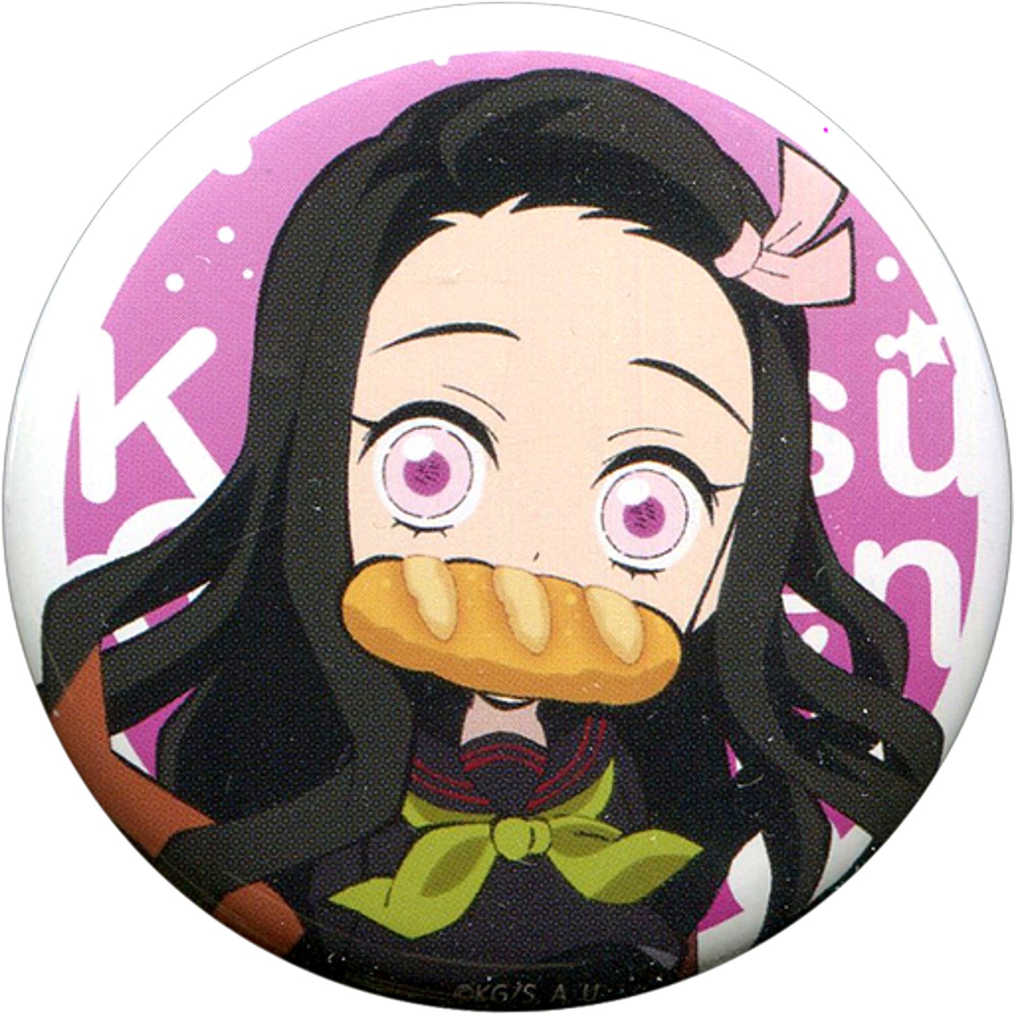 Nezuko Kamado Demon Slayer: Kimetsu no Yaiba Kimetsu Academy Story Drawn SD Random Button AnimeJapan 2020 [USED]