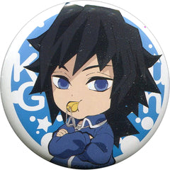 Junior High and High School!! Kimetsu Academy Story Giyu Tomiokau Newly Drawn SD Random Can Badge Anime Japan 2020 Limited Buttons [USED]