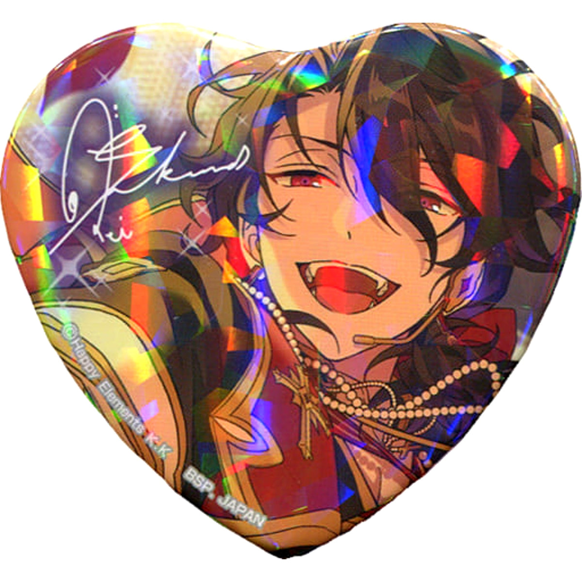 Ensemble Stars! Rei Sakuma TORUPAKA! Heart Shaped Can Badge Vol.7 Ver.A Buttons [USED]