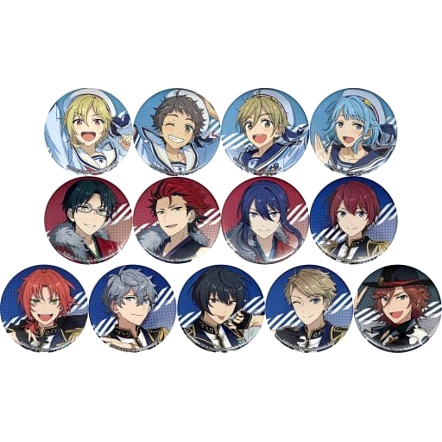 Ensemble Stars!! Nazuna Nito & Others Character Badge Collection D All 13 Types Set Buttons [USED]