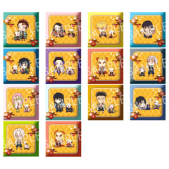Demon Slayer: Kimetsu no Yaiba Nezuko Kamado & Others Rascal Trading Cushion Badge Rascal Collaboration All 13 Types Set & Box Purchase Benefits Buttons [USED]