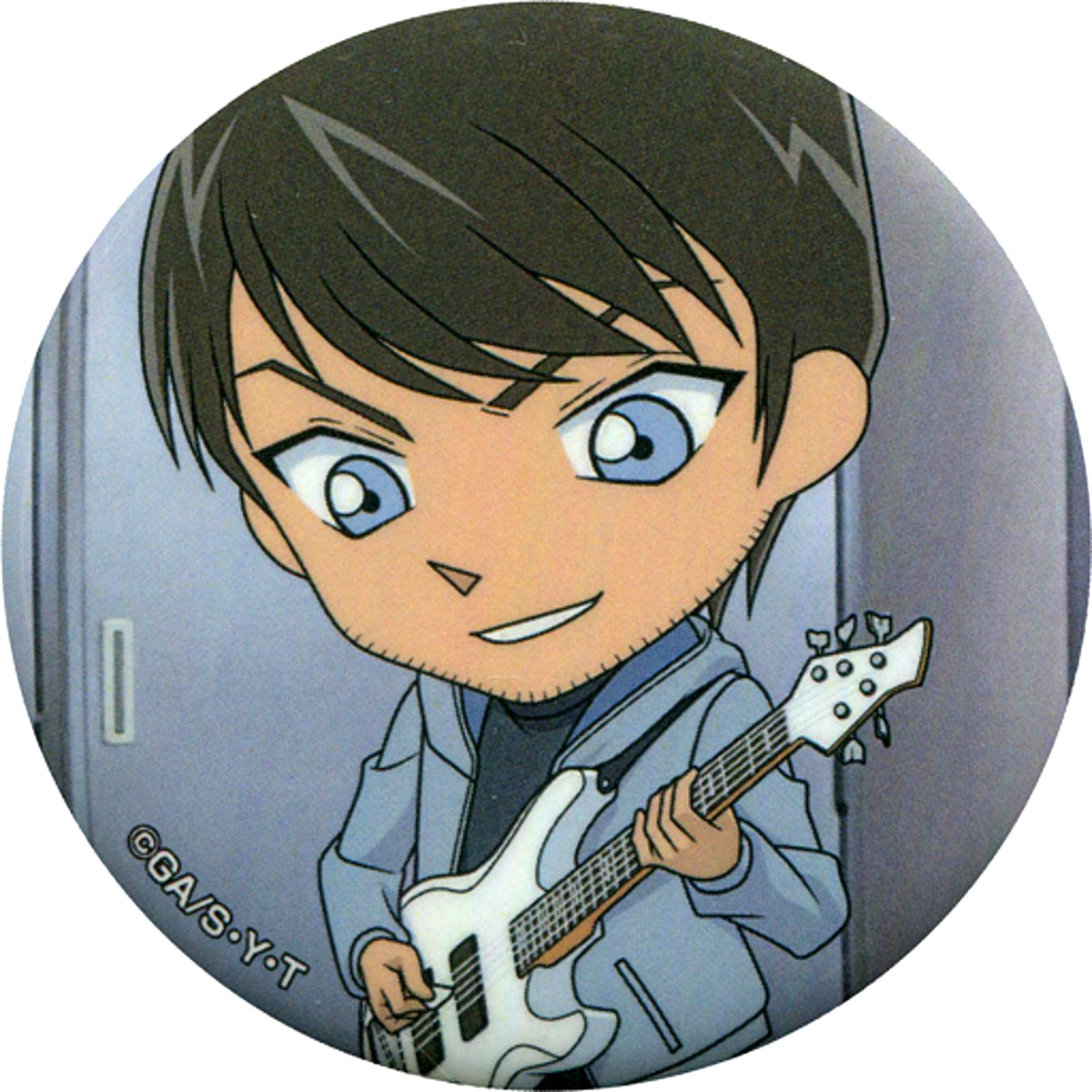 Hiromitsu Morofushi Detective Conan Puzzle Cross Chain Trading Button C [USED]