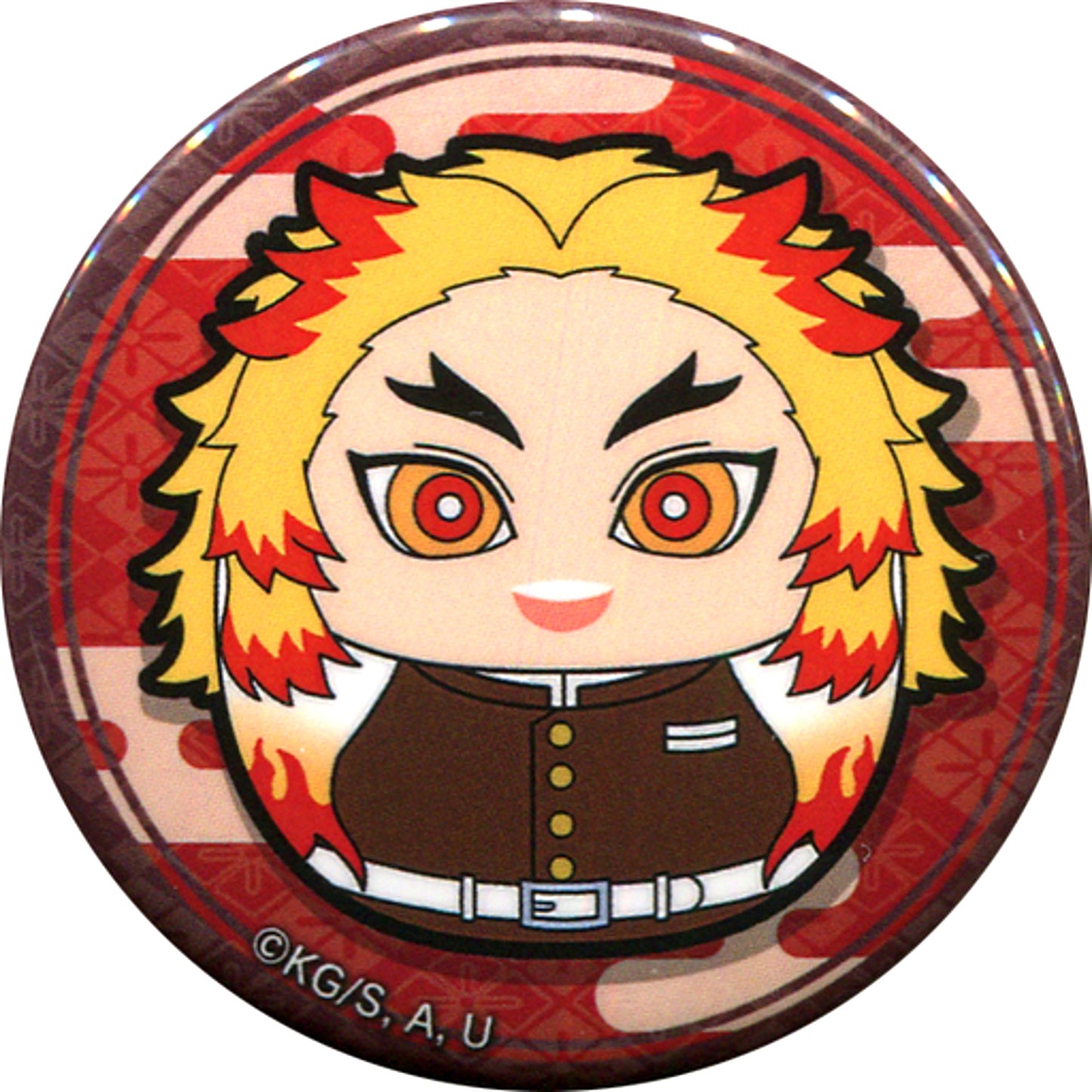 Kyojuro Rengoku Demon Slayer 56mm Button Corocot vol.2 Animate BOX Purchase Bonus [USED]