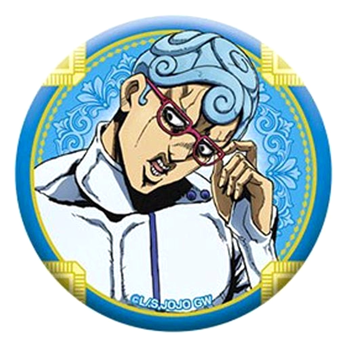 JoJo's Bizarre Adventure Part 5: Golden Wind Ghiaccio Newly Drawn Can Badge Collection Assassin Team AGF 2019 Limited Buttons [USED]