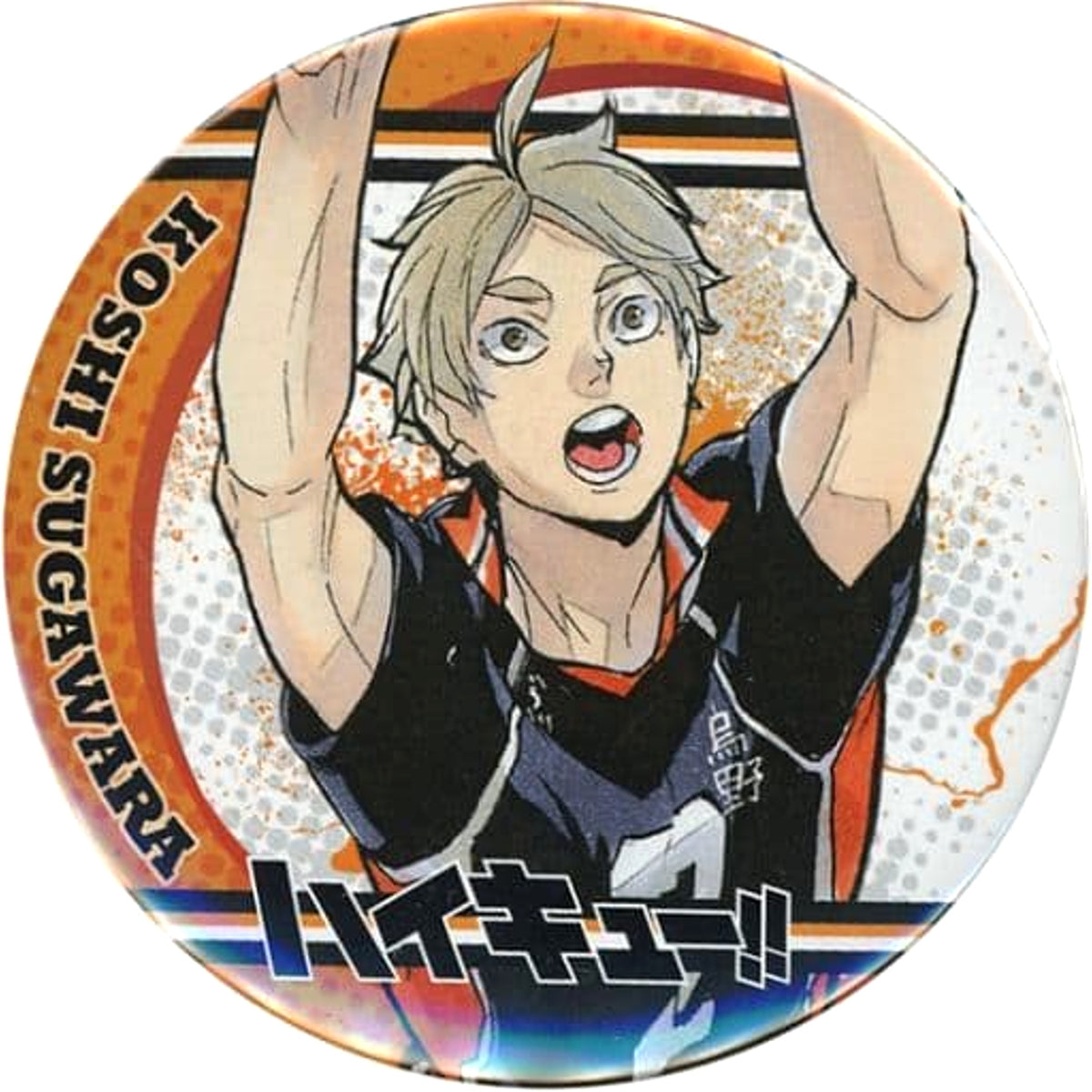 Haikyu!! Koushi Sugawara Collection Can Badge Part 5 Buttons [USED]
