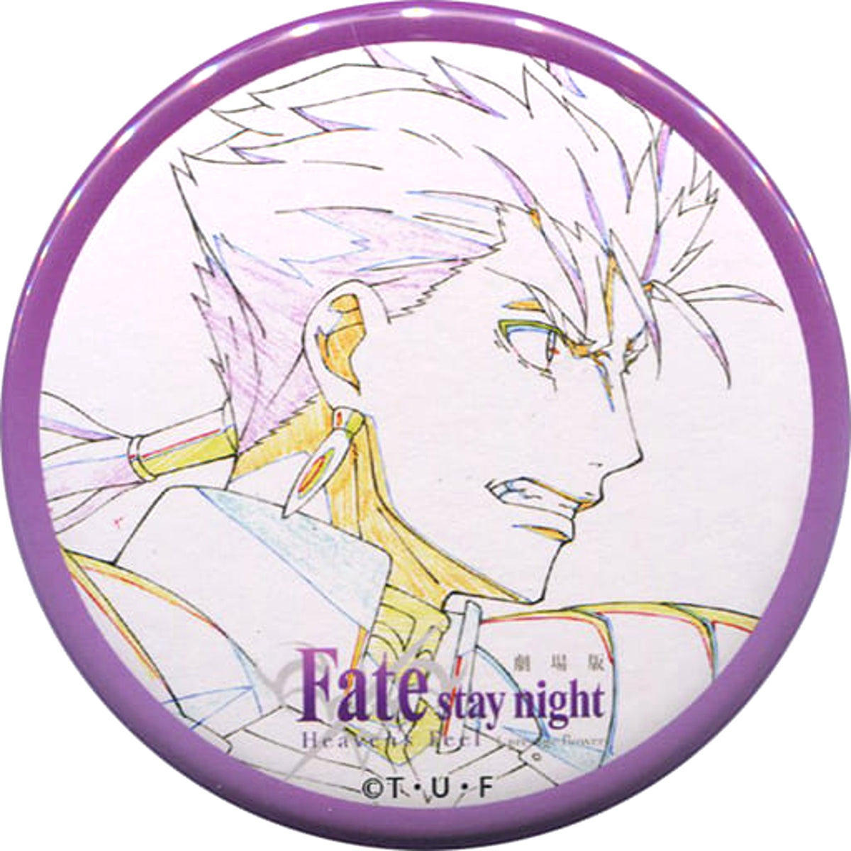 Fate/stay night: Heaven's Feel Lancer Original Picture Can Badge Memorial Collection I.Presage Flower Fate/Grand Order Fes. 2019: Chaldea Park Limited Buttons [USED]