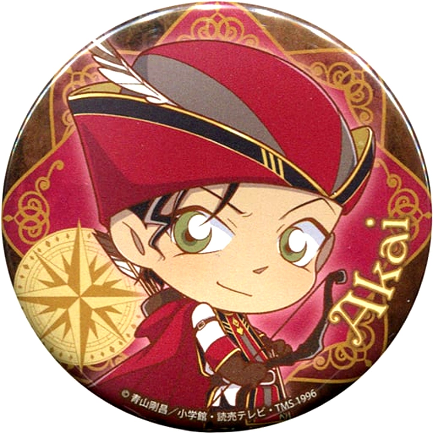 Shuichi Akai Detective Conan Trading Button Midsummer Great Adventure in Nasu Garden Outlet [USED]