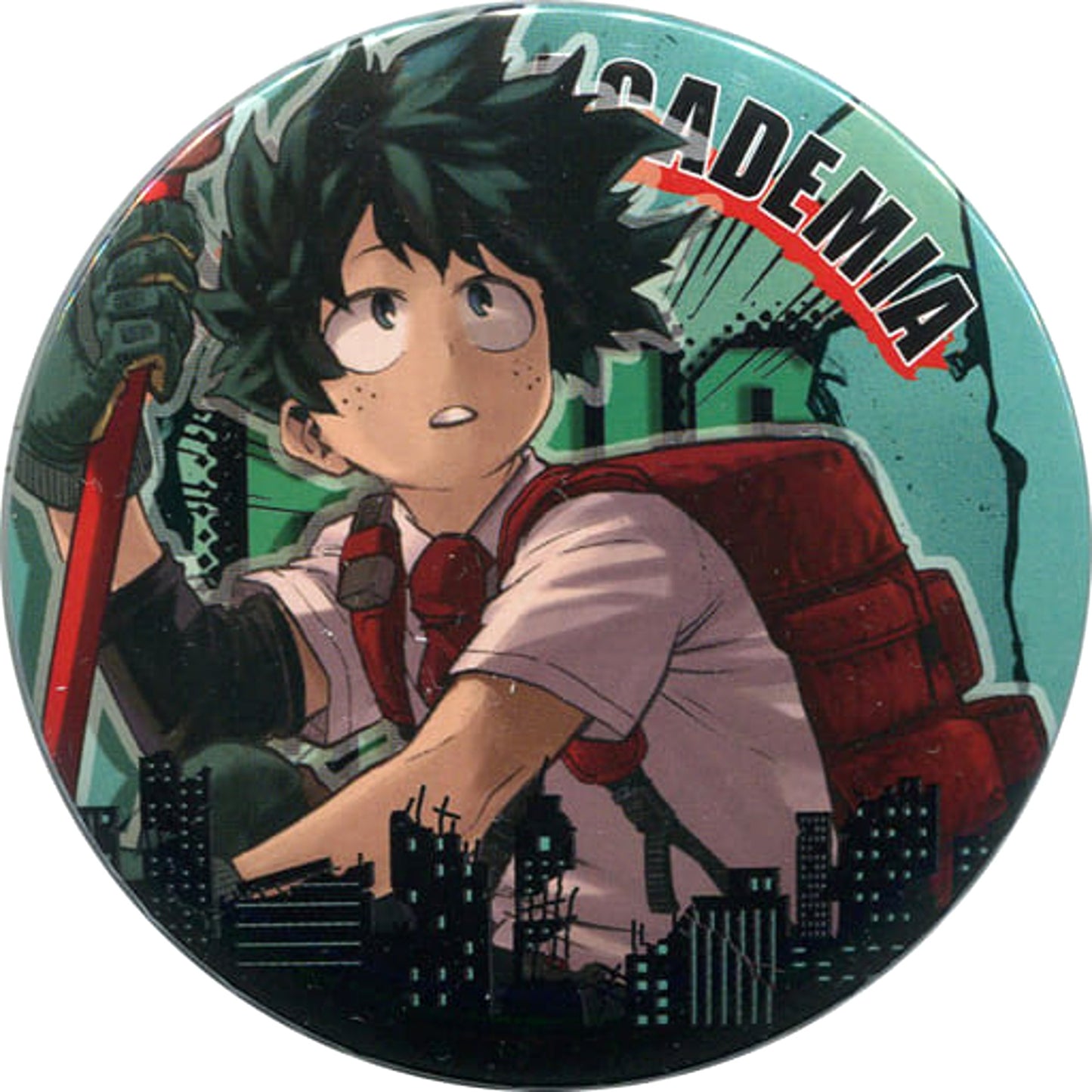 My Hero Academia Izuku Midoriya Uniform Collection Can Badge Part 2 Buttons [USED]