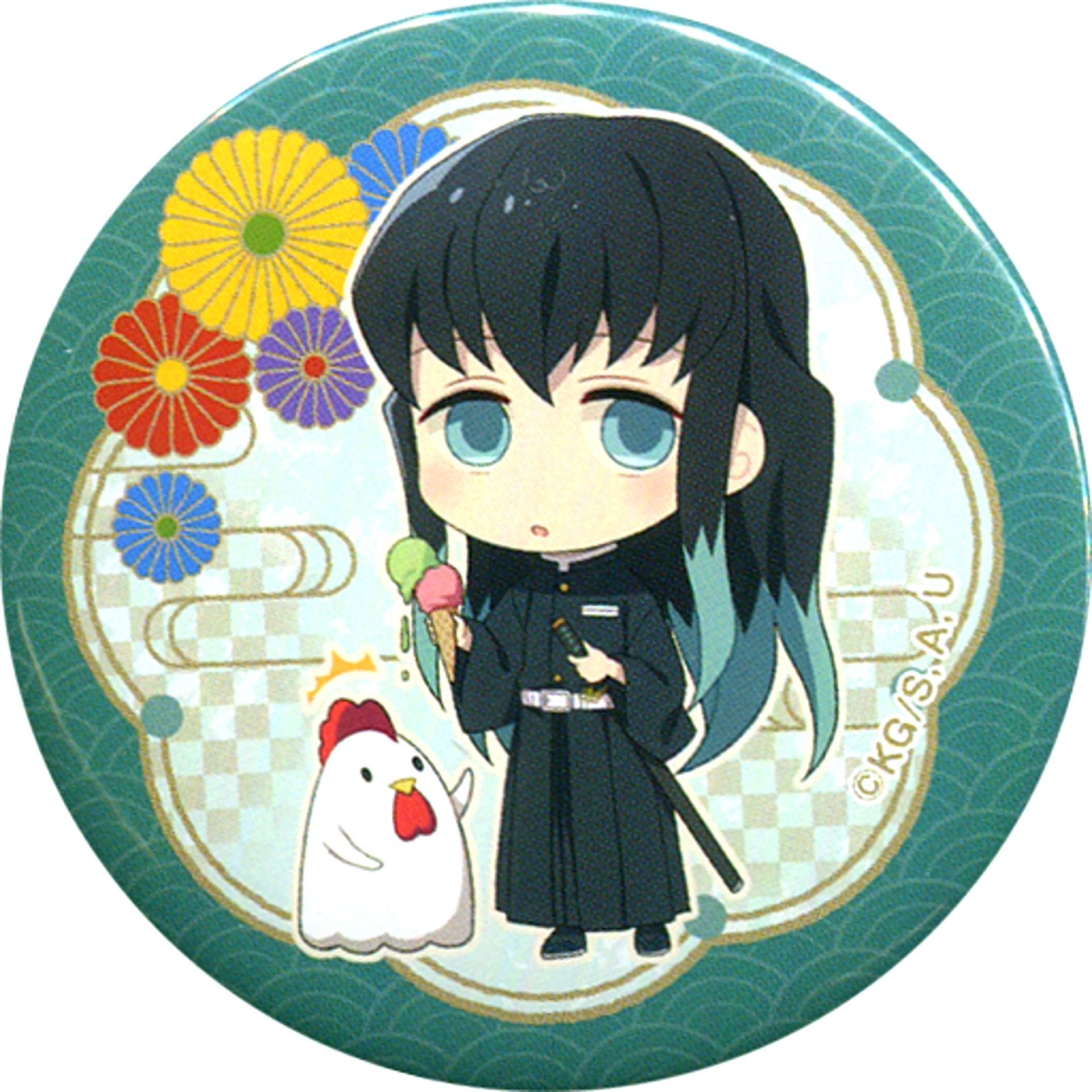 Muichiro Tokito Demon Slayer x Lawson Button [USED]