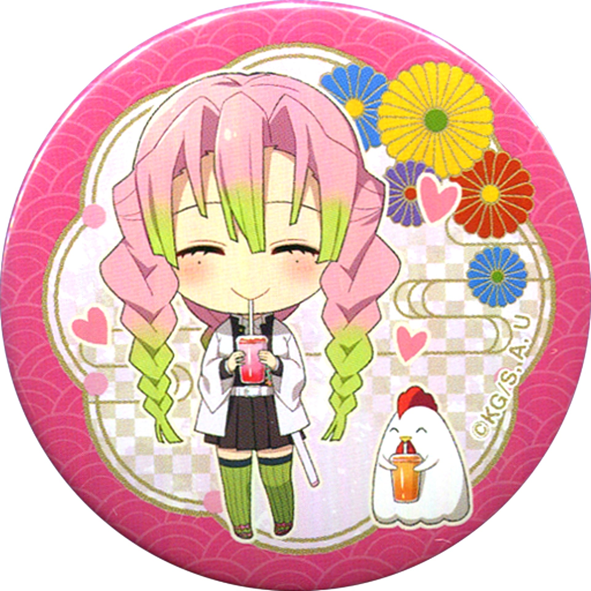 Mitsuri Kanroji Demon Slayer: Kimetsu no Yaiba Button Lawson [USED]