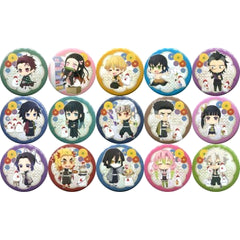 Demon Slayer: Kimetsu no Yaiba Shinobu Kocho & Others LAWSON Limited All 15 Types Set Buttons [USED]