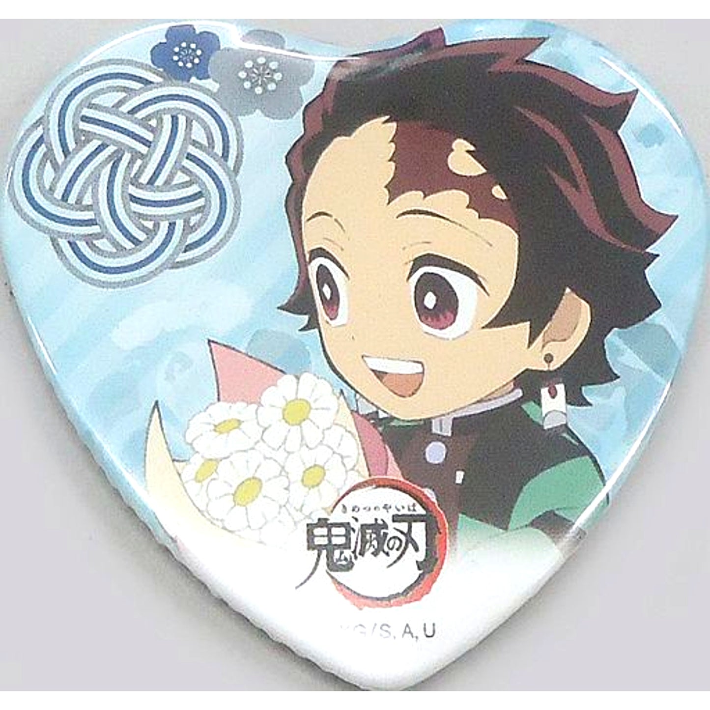 Tanjiro Kamado Demon Slayer: Kimetsu no Yaiba Drawn Heart Button ufotable Collabo Cafe Dining White Day Event [USED]