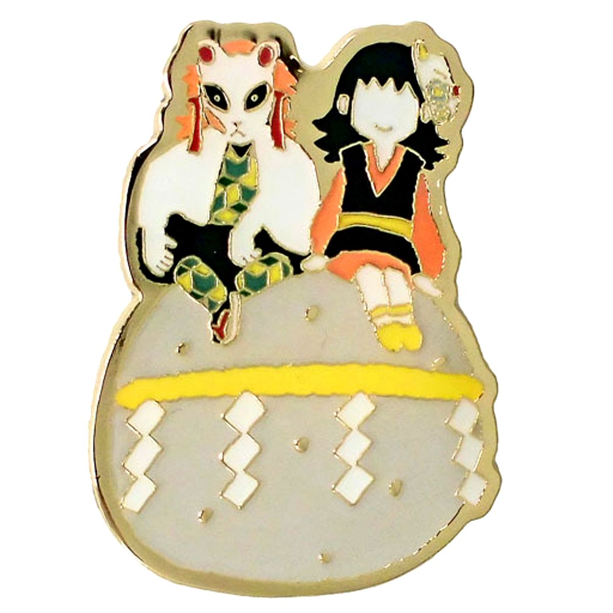 Sabito and Makomo Demon Slayer: Kimetsu no Yaiba Yuru Palette Pins Collection Part 1 [USED]