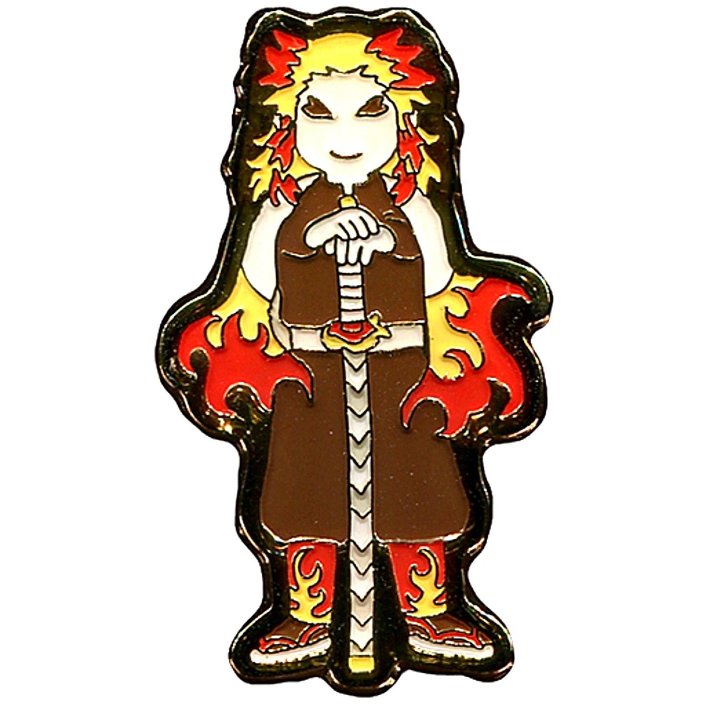 Kyojuro Rengoku Demon Slayer: Kimetsu no Yaiba Pins Collection Yuru Palette Part 2 [USED]