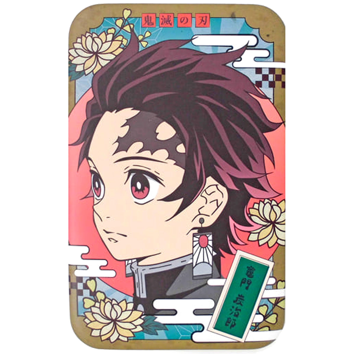Demon Slayer: Kimetsu no Yaiba Tanjiro Kamado Winning Lottery Big Size Marukaku Badge Jump Festa 2020 Limited Buttons [USED]