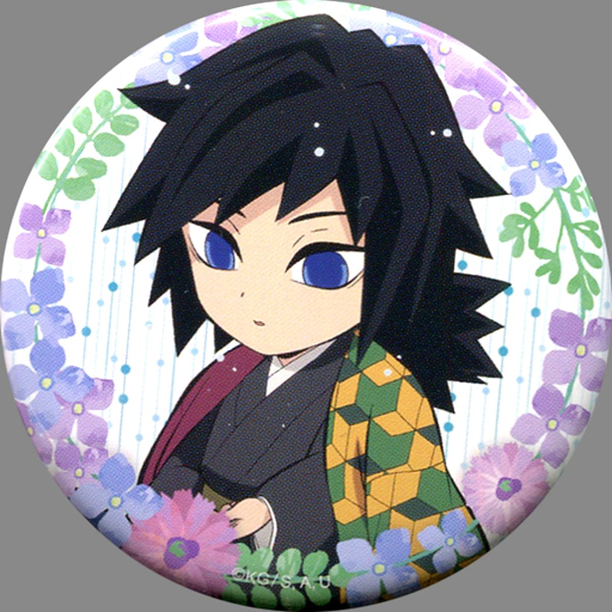 Giyu Tomioka Normal Demon Slayer: Kimetsu no Yaiba ufotable Cafe Rainy Season Event Original Illustration Random 56mm Button Group A [USED]