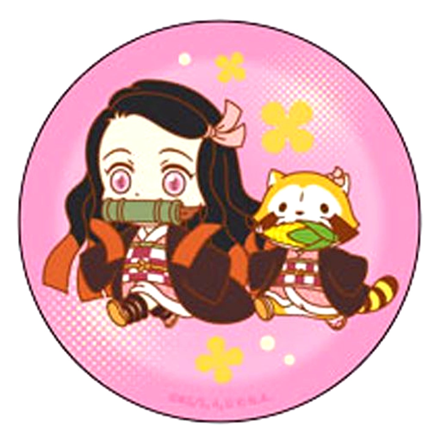 Nezuko Kamado Demon Slayer: Kimetsu no Yaiba x Rascal the Raccoon Button Ver.2 [USED]