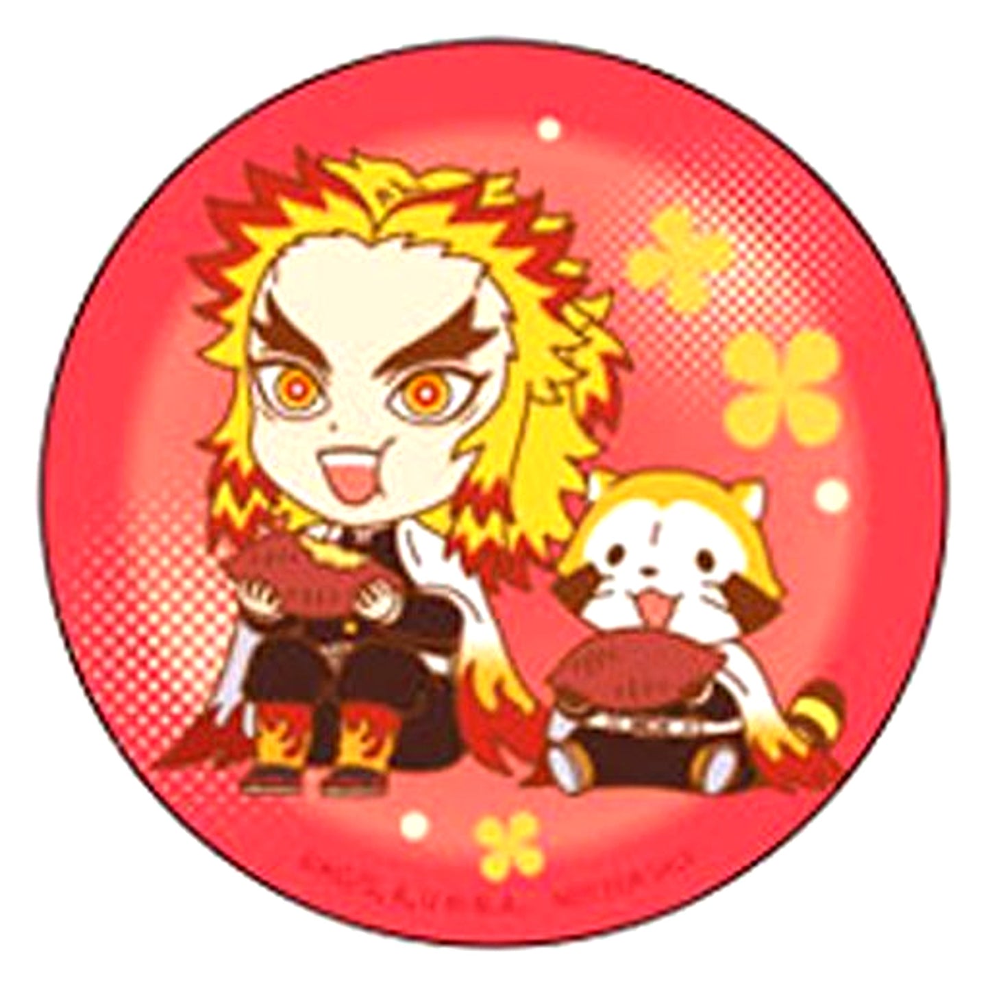 Kyojuro Rengoku Bonus Ver. Demon Slayer x Rascal the Raccoon Button Ver.2 [USED]
