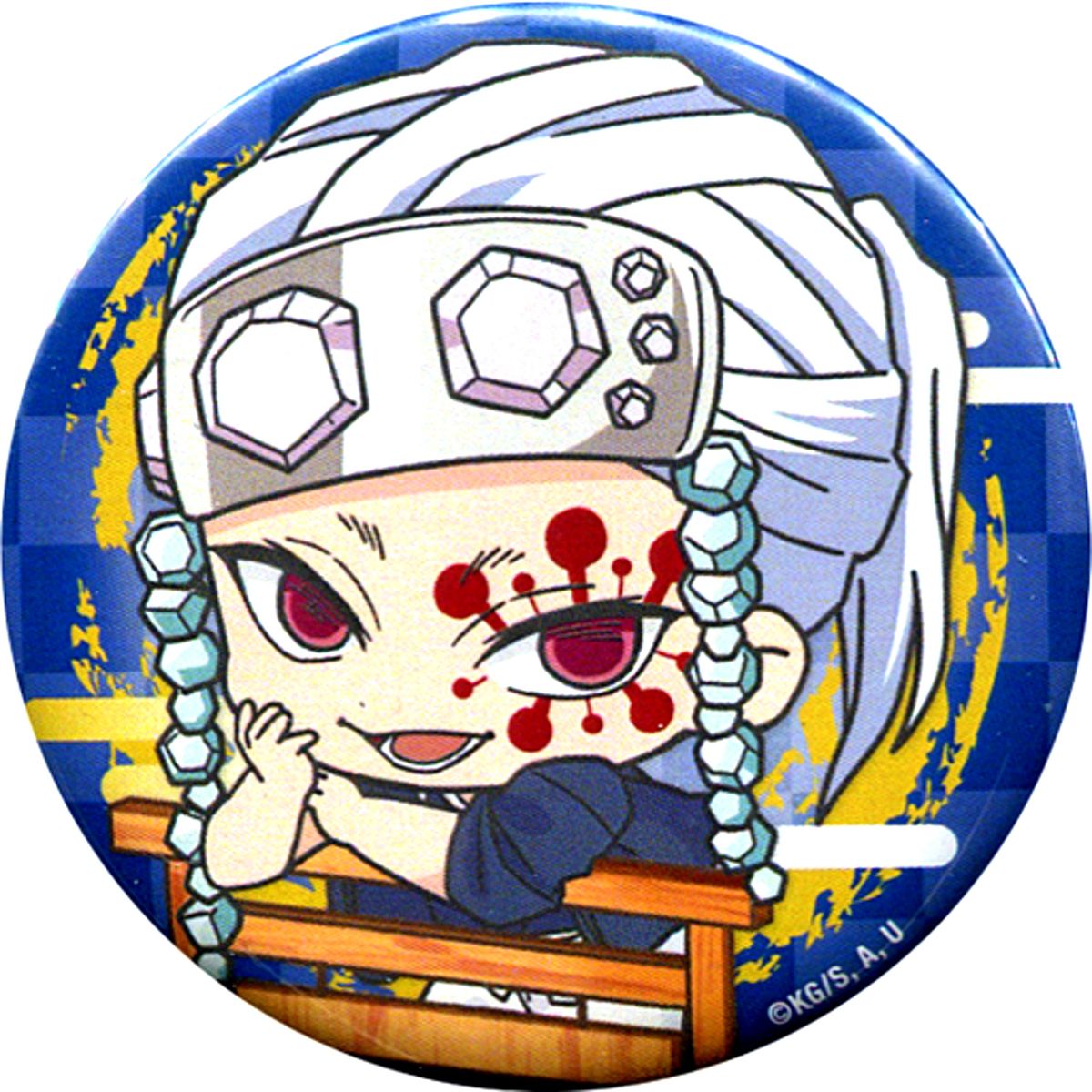 Tengen Uzui Demon Slayer: Kimetsu no Yaiba x CharaDri!! Mini Character Button [USED]